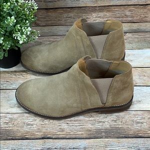 Clarks Taupe Ankle Boots Size 7.5